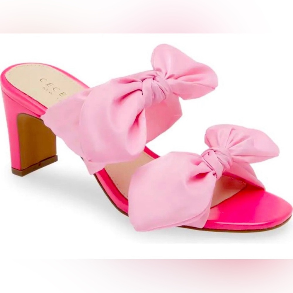 Cecelia New York Flint Bow Sandals Pink size 6
